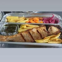 خوراک ماهی شوریده سرخ شده