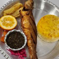 چلو ماهی شوریده سرخ شده