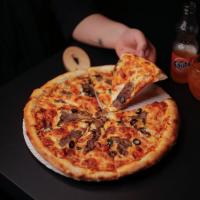 پیتزا سیر و استیک ایتالیایی