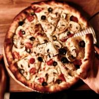 پیتزا چیکن ماشروم ایتالیایی