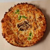 پیتزا مرغ و قارچ آمریکایی (یک نفره)