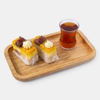 تارت سیب تخته ای روکش سفید