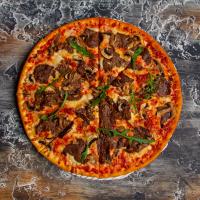 پیتزا سیر و استیک ایتالیایی (یک نفره)