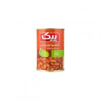 کنسرو لوبیا چیتی در سس گوجه فرنگی پیک