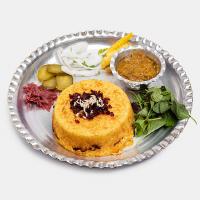 ته چین مرغ زعفرانی