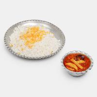 چلو خورشت قیمه سیب زمینی