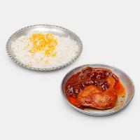 چلو مرغ با آلو (ران)