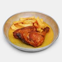 خوراک مرغ سرخ شده (ران)