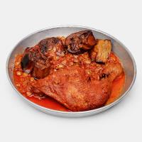 مرغ با غوره پهلو