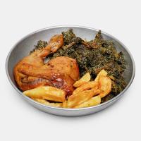 مرغ با اسفناج