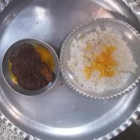 چلو خورشت فسنجان با مرغ