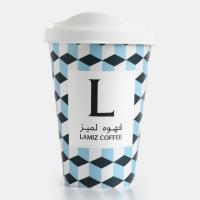 لیوان طرح شکلات شیری لمیز