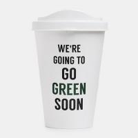 لیوان طرح احساس سبز لمیز