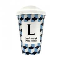 لیوان طرح شکلات شیری لمیز