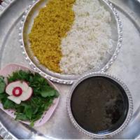 چلو خورشت قلیه ماهی