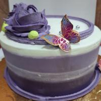 کیک تولد وانیلی