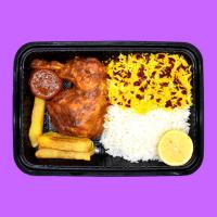 زرشک پلو با مرغ (ران)