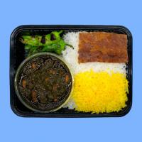 چلو خورشت قورمه سبزی