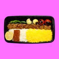 چلو کباب لقمه زعفرانی