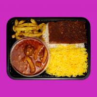 چلو خورشت قیمه سیب زمینی