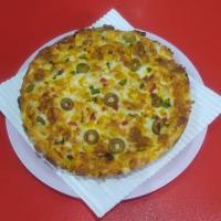 پیتزا گوشت و قارچ - پیتزا شومینه