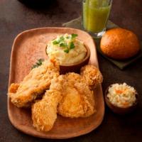 مرغ سوخاری نرمال 3 تکه با پوره