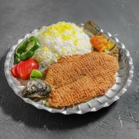 چلو ماهی قزل آلا سوخاری