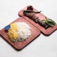 چلو کباب چنجه گوسفندي
