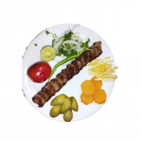 خوراک کباب کوبیده (یک سیخ)