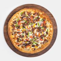 پیتزا گوشت و قارچ آمریکایی