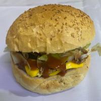 چیز برگر با قارچ