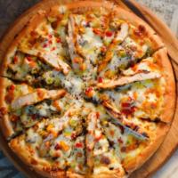 پیتزا مرغ و قارچ