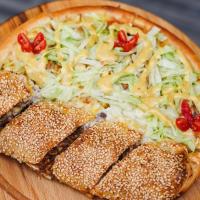 پیتزا رست بیف و سیزر OM