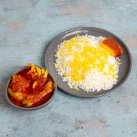 چلو خورشت قیمه بادمجان