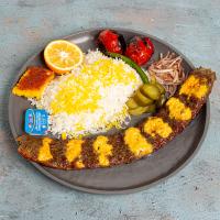 چلو کباب لقمه نگین دار