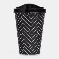 لیوان طرح پترن مشکی لمیز