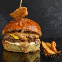 ماشروم برگر (با سیب زمینی)