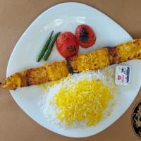 چلو ماهی قزل آلا کبابی