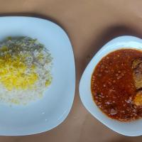 چلو خورشت قیمه بادمجان