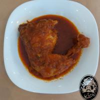 خوراک مرغ سس پز (ران)