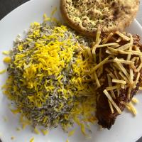 باقالی پلو با سینه مرغ