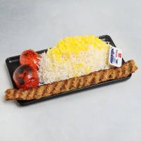 چلوکباب کوبیده مرغ ( تک سیخ)
