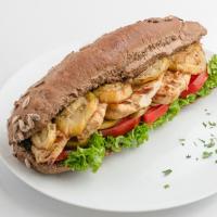 ساندویچ فیله مرغ گریل و بادمجان