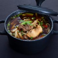 چیکن و بیف با نودل