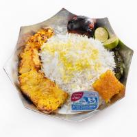 چلو جوجه کباب سینه معمولی