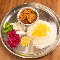 چلو خورشت قیمه بادمجان