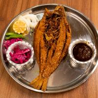 خوراک ماهی شوریده سرخ شده