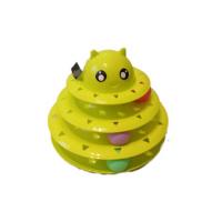 اسباب بازی سه طبقه همراه با توپ متحرک طرح خرس خندان مخصوص پت