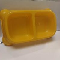 ظرف آب و غذای دوقلو مربع مخصوص پت