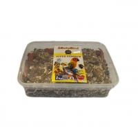 دان همراه با سبزیجات و میوه و آجیل طوطی سانان کوچک و متوسط 